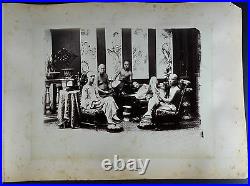 2 Antique Photo Chinese China Canton Hongkong Macau Albumen Opium 1887 #05
