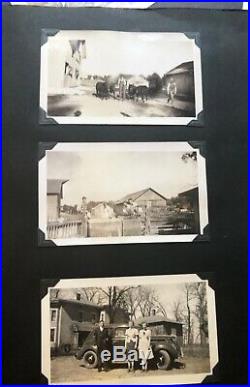 3 Vintage Albums 427 Photos Cars 1937 Cincinnati Flood WWII Horse Meat Market