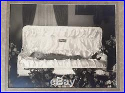 3 Vtg 20s 30s Child Funeral Photos Casket Coffin Post Mortem 13 7/8 X 11 7/8
