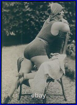 5 photos Yva Richard catalogue swimsuit French nude woman 5x7 size original 1925