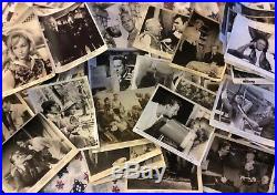 500 MIXED LOT OF MOVIE STAR PHOTOS 8 by10 Vintage Photos 1920s & LATER #box31k