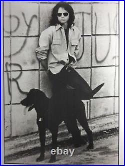 A 11 X 14 -photo Of Jim Morrison And Dog. /doors