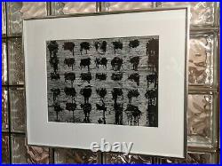 AARON SISKIND Chicago 42 1952 vtg ORIGINAL abstract Silver Gelatin photo print