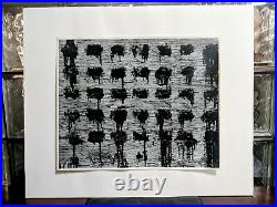 AARON SISKIND Chicago 42 1952 vtg ORIGINAL abstract Silver Gelatin photo print