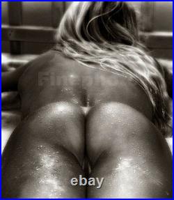 AMBER 1996 Original Large Format Signed FEMALE NUDE Butt Photograph KELLY WRIGHT