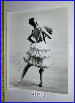 AMERICAN BALLET THEATER SIGNED 8x10 PHOTO CHERYL YEAGER MIKHAIL BARYSHNIKOV VTG