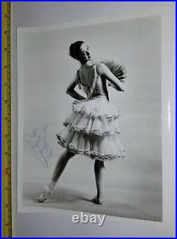 AMERICAN BALLET THEATER SIGNED 8x10 PHOTO CHERYL YEAGER MIKHAIL BARYSHNIKOV VTG