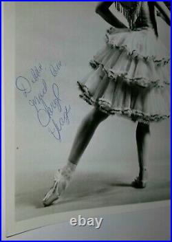 AMERICAN BALLET THEATER SIGNED 8x10 PHOTO CHERYL YEAGER MIKHAIL BARYSHNIKOV VTG