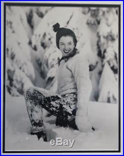ANDRE DE DIENES MARILYN MONROE, Snow, Vintage Gelatin Silver Print 1945