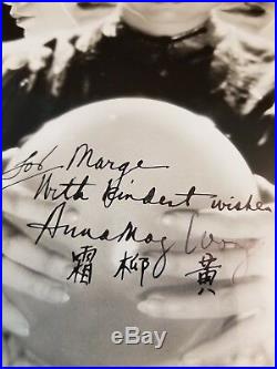 ANNA MAY WONG Original Vintage 1930s PARAMOUNT PICTURES PORTRAIT Hand SIGNED