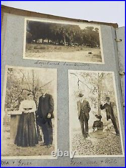 ANTIQUE PHOTO ALBUM With (100) PHOTOS FLORIDA ROUGHLY 1900-1915 AMERICANA
