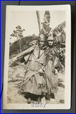 ANTIQUE VTG'18 ORIGINAL Photo Snapshot HALLOWEEN Women Witches Costumes FLORIDA