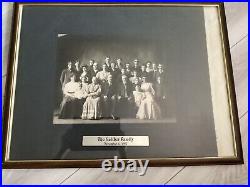 ANTIQUE VTG set of 2FRAMED FAMILY GROUP PHOTOGRAPH PICTURE 1907