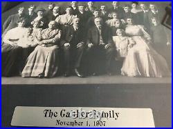 ANTIQUE VTG set of 2FRAMED FAMILY GROUP PHOTOGRAPH PICTURE 1907