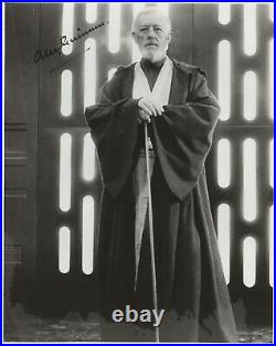 Alec Guinness SIGNED 8x10 B&W Photo Obi Wan Kenobi Star Wars MUST SEE