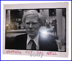 Andy Warhol, Black And White Photograph, Warthog Rot In Hell, Vintage, Artist