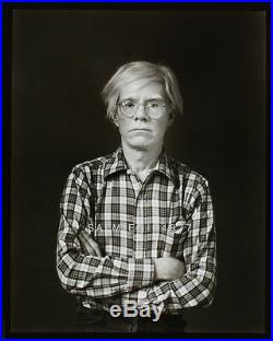 Andy Warhol Portrait Photo 4x5 Dkrm Contact Print On 5x7 Signed Original1977