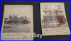 Antique 1896 vintage London Brighton England photos lot of 15 Parliament Tower