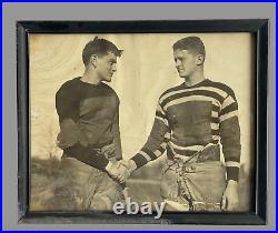 Antique 1920 1930 Orig Framed Black & White Football Team Photo GROTON SCHOOL