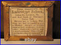Antique American Amrotype Short Notice On Invalids Pre Post Mortem Me Photo