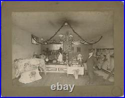 Antique Butcher Shop Pig Cow Mince Meat Cudahy Bacon Goose Chicken Large Photo