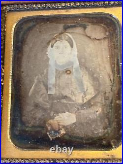 Antique Daguerreotype/Dag photo Quaker Woman 1800's