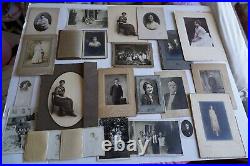 Antique Old Photographs Black and White Photos, Vintage / Victorian Lot