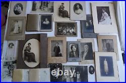 Antique Old Photographs Black and White Photos, Vintage / Victorian Lot