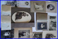 Antique Old Photographs Black and White Photos, Vintage / Victorian Lot