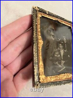 Antique Rare Victorian Tintype Photo African American Black Woman Nanny W Family