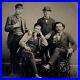 Antique-Tintype-Group-Photograph-Handsome-Ruffian-Men-Attitude-Smoking-Cigar-01-glv