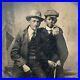 Antique-Tintype-Photograph-Father-Son-Smoking-Cigars-Together-Hat-Cap-01-cu