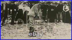 Antique VTG 8x10 B&W Photo 1900 GOLF GOLFER Fulmer Estate RARE Covered Wagons