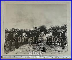 Antique VTG 8x10 B&W Photo 1900 GOLF GOLFER Fulmer Estate RARE Covered Wagons