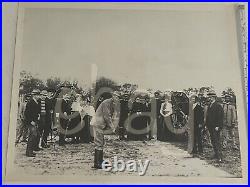 Antique VTG 8x10 B&W Photo 1900 GOLF GOLFER Fulmer Estate RARE Covered Wagons