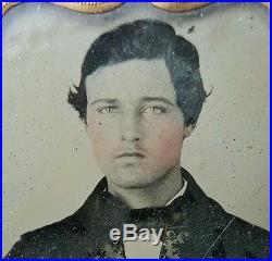Antique Vintage American Young Guy Man Puberty Victorian Fashion Ambrotype Photo