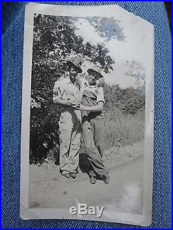 Antique Vintage Elwood & Howard Chums Bff Gay Int Tlc Hands Embrace Fine Photo