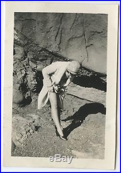 Antique Vintage Flapper American Beauty Knee Highs Long Legs Panty Hose Photo