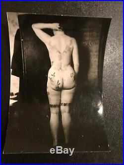 Antique Vintage Tattoo Rare. Bernard Kobel Collectors Photo, Circus, German