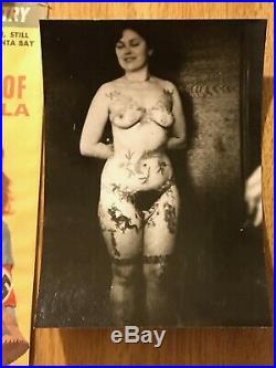 Antique Vintage Tattoo Rare. Bernard Kobel Collectors Photo, Circus, German