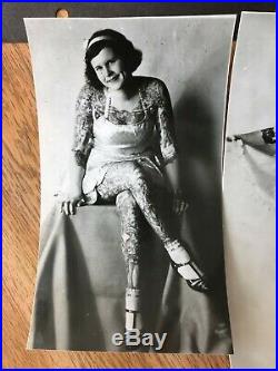Antique Vintage Tattoo Rare. Orig Kobel photos Betty Broadbent, Howie The Hand
