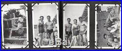 Antique Vtg Photo Album Young Men Weightlifting, Boxing, WW2 Canada Interesting