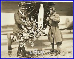 BEBE DANIELS & ROSCOE TURNER Original Vintage Photo 1926 NEW AIRLINE