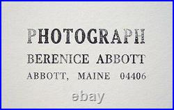 BERENICE ABBOTT Signed 1930 Original Photograph A. J. Corcoran Water Tanks, NJ