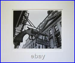 BERENICE ABBOTT Signed 1937 Photograph Gunsmith and Police Department