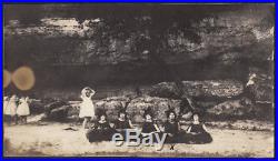 BLIND GIRL ADOPTED DAUGHTER of ELKS DANCES on AUSTIN TX BEACH1922 VINTAGE PHOTO