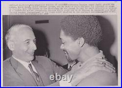 BOBBY SEALE BLACK PANTHER Leader CIVIL RIGHTS w Attorney VINTAGE 1969 photo