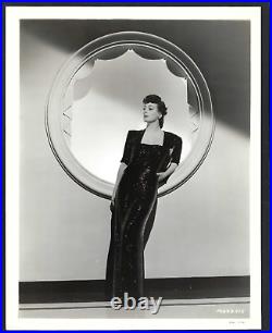 Beauty Joan Crawford Actress Amazing Black Dress Vtg Orig Photo