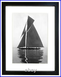 Beken of Cowes Framed Photograph of Sailing Yacht Shamrock 4 1914