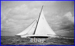 Beken of Cowes Framed Photograph of the Sailing Yacht Cambria, 1930
